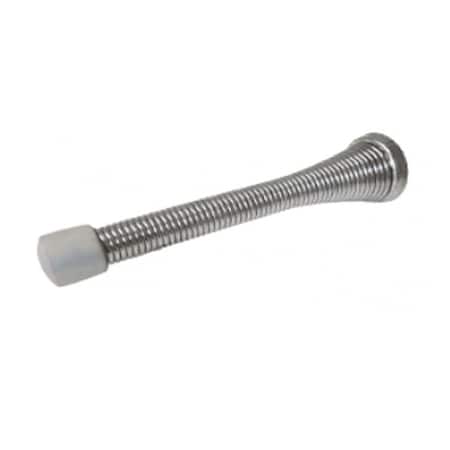 Cal-Royal 3-3/4 Heavy Duty Jumbo Spring Door Stop Screw and Metal Base, US26 Bright Chrome JFS13-26